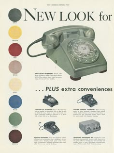 Vintage Phones, Old Advertisements, Vintage Telephone, Retro Advertising, Retro Ads, Vintage Memory, Old Phone, Old Ads