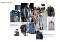 several images of denim jackets and jeans with text describing how they are used to wear them