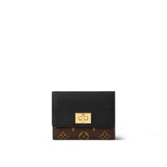 Products by Louis Vuitton: Victorine On My Side Wallet Luxury Black Trifold Wallet, Luxury Black Compact Trifold Wallet, Luxury Trifold Wallet For Evening, Luxury Evening Trifold Wallet, Luxury Black Trifold Wallet For Evening, Louis Vuitton Official, My Side, Small Leather Goods, Leather Goods