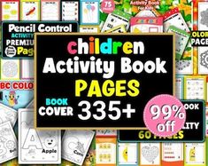 children's activity book pages with over 350 pages