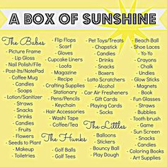 a box of sunshine printables