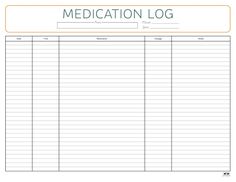 Whether you're taking a single medication or multiple, track the times you take them with these free printable medication logs. Print from home! Medication List Printable Free, Medical Organization, About Me Template, Organizing Hacks, Health Board