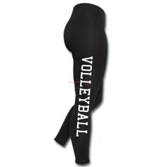 a woman's leggings with the words voteball printed on it in white