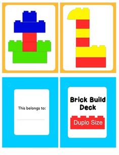 this is an image of lego building blocks