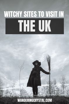 a black and white photo with the words witch sites to visit in the uk on it