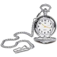 $12.98 Pocket Watch With Chain, Silver Pocket Watch, Pocket Watch Chain, Watch Chain, 1 800, Pocket Watch