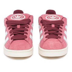 Pink Adidas Logo Skate Shoes, Casual Pink Adidas Skate Shoes, Adidas Campus 00s Pink, Campus 00s Pink, 00s Shoes, Gazelle Bold, Adidas Campus 00s, Blue Wedges, Sneakers Pink