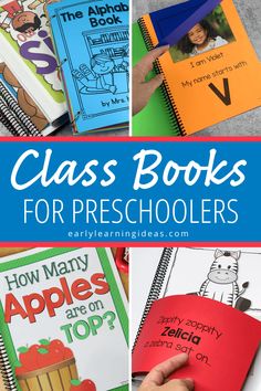 several books with the title class books for preschoolers to learn how to use them