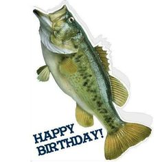 a birthday card with a large fish on it