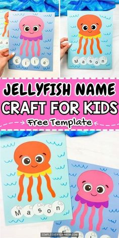 jellyfish name craft for kids to make