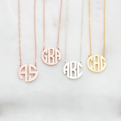 "♥ Block Monogram Necklace in Dainty Style ♥ The most unique jewelry you can find, perfect gift for you and your loved one ♥ D A I N T Y ∙ B L O C K ∙ M O N O G R A M ∙ N E C K L A C E * Material: High Quality Solid 925 Sterling Silver * Charm Size: 5/8 inch * Finish: Sterling Silver ∙ 18K Gold ∙ Rose Gold * All our jewelry is custom made by hand with Love and Care in our workshop ♥ H O W ∙ T O ∙ O R D E R * Simply use the 'PERSONALIZATION BOX' upon ordering to let us know the INITIALS that you Handwritten Ring, Initials Necklace, Handwriting Bracelet, Handwriting Necklace, Dainty Style, Silver Monogram, Fancy Necklace, Necklace Diamond, Monogram Necklace