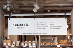 an open bakery with bread and pastries on display