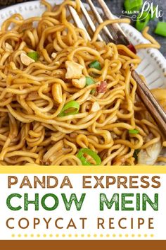 CHOW MEIN RECIPE Best Chow Mein Recipe, Chow Mein Recipe, Chicken Chow Mein, Mapo Tofu, Copykat Recipes