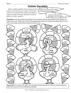 a worksheet for grade 1 students to learn how to read the turkeys