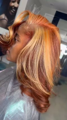 Instagram Ginger Copper Hair Black Women, Ginger Blonde Locs, Paprika Hair Color On Black Women, Red And Blonde Hair Color Black Women, Ginger Blonde Hair On Black Women, Ginger Hair Dye Black Women, Orange Hair Black Women, Ginger Dyed Hair