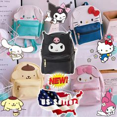 Features: Source category : Spot Applicable gender: Female Material : PU Bag size: Small Size Information: 9" * 9" * 4" Capacity: below 20L Inner structure of the bag: Zipper pocket Opening method: Zipper Function: Waterproof, Wear Resistant Number of shoulder straps: three With or without tie rod: No Style: Cartoon cute Main Color: Black,White,Pink,Yellow,WhiteBlue   Package Include: 1 * Mini Bag (Other accessories are not included)   Notes: 1.Size may be 1-2cm error due to manual measurement. Portable Cute Backpack, Cute Portable Shoulder Backpack Bag, Cute Portable Satchel Backpack, Cute Portable Bags For Travel, Cute Standard Portable Backpack, Cute Portable Standard Backpack, Cute Bags With Zipper Closure For Students, Cute Student Bags With Zipper Closure, Cute School Bags With Cat Design