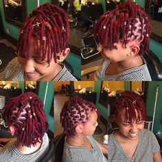 Short Dread Styles, Blond Ombre, Natural Dreads, Dreads Girl, Beautiful Dreadlocks