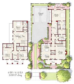 the floor plan for this house shows what it would look like to have two floors