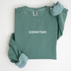 Celebrate the special bond with our Godmother Sweatshirt, a heartfelt gift perfect for godparent proposals or as a cozy reminder of the cherished role in a child's life. Made from soft, breathable fabric, this Godmother Crewneck is not only a stylish choice but a sentimental gesture for baptisms and unforgettable moments--get yours today and let her know just how much she means to you! Processing Time: 3-7 Business Days Delivery Time: 3-5 Business Days Processing and Delivery times are estimated Godmother Sweatshirt, Godparent Proposal, Godmother Proposal, Godmother Gifts, God Parents, Child Life, Heartfelt Gifts, Godmother, Comfort Colors