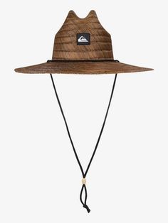 Keep the rays at bay with the Pierside Straw Lifeguard Hat . The straw construction provides lasting style, comfort and protection with an adjustable chin strap and woven Quiksilver patch. Features Straw construction Adjustable chin strap Woven patch on front Composition 100% Straw Adjustable Straw Sun Hat For Outdoor, Adjustable Straw Hat For Outdoor, Brown Adjustable Bucket Straw Hat, Adjustable Brown Straw Bucket Hat, Adjustable Brimmed Straw Hat For Outdoor Activities, Adjustable Beach Sun Hat, Adjustable Sun Straw Hat For Outdoor, Adjustable Straw Hat With Uv Protection For Outdoor, Adjustable Bucket Straw Hat For Outdoor Activities