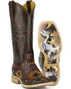 Tin Haul South by SW Cowgirl Boots - Square Toe, Multi Boots For Women Cowboy, Tin Haul Boots, Cowgirl Boots Square Toe, Urban Western, Tin Haul, Tin Cup, Cowboy Shoes, Cowboy Boots Square Toe, Womens Cowgirl Boots