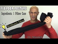 Dowagers Hump, Neck Posture, Fascia Blaster, Neck And Shoulder Exercises, Spine Alignment, Dr Mandell, Yoga Hands, Health Watch