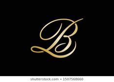 the letter b is inscribed in gold on a black background, and it looks like an elegant