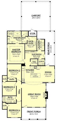 the first floor plan for this house