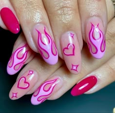 Chappell Roan Nail Art, Chappell Roan Nail Ideas, Pink Pony Club Nails, Chappell Roan Nails, Rad Nails, Urban Nails, Biab Nails, Painted Doll, Mens Nails