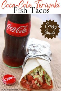 an easy coca cola teriya fish tacos recipe