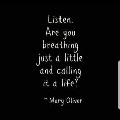 mary olver quote about breathing