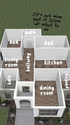 Just a nice floor plan Bloxburg Home, Bloxburg House Ideas Layout, Free House Design, Simple Bedroom Design, Tiny House Layout, Diy House Plans, Sims 4 House Design