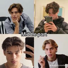 Middle part men’s haircut hairstyle fashion Inspo Men Undercut Hairstyle Long, Hairstyles Names Mens, Looksmaxing Men, Male Hairstyles Names, Mens Middle Part Haircut, Middle Part Hairstyles Men Straight, Middle Part Flow Men, Middle Part Hair Men, Middle Part Men