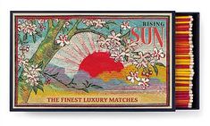 the finest luxury matches from rising sun are in their original packaging, which is now on sale