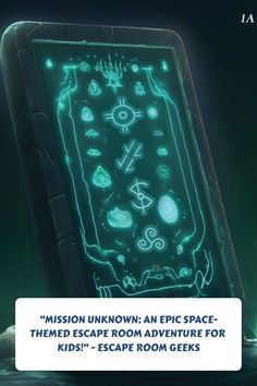 the cover for mission unknown an epic space themed escape room adventure for kids - escape room geeks