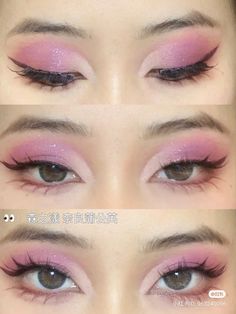 Swag Makeup, Ethereal Makeup, Dope Makeup, Makeup Eye Looks, Asian Eye Makeup, Creative Eye Makeup, Creative Eye, Eye Makeup Art, Pink Makeup