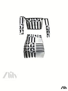 Zlily - Womens Fashionable Geometric Print Two-Piece Skirt Set, Including an Elegant Off-Shoulder Crop Top and a Stylish Drawstring Skirt Drawstring Skirt, Off Shoulder Crop Top, Geo Print, Shoulder Crop Top, Coffee Colour, Womens Clothing Sizes, Clothing Size Chart, Skirt Pattern, Geometric Print