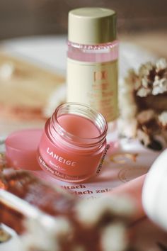 Laneige Lip Sleeping Mask Aesthetic, Berry Laneige, Laneige Lip Mask Cherry Blossom, Laneige Lip Sleeping Mask Berry, Laneige Lip Sleeping Mask Flavors, Ulzzang Makeup Tutorial, Cica Sleeping Mask, Mint Choco, Korean Beauty Store