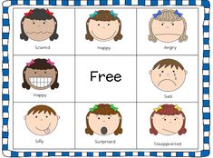 Feelings Bingo is a twist on the classic bingo game, but with emotion cards instead of numbers.  How can it help: It helps children recognize and match emotions while having fun.  How to do it: Create bingo cards with pictures of different emotions. Call out the emotions, and kids can place a marker on the corresponding emotion card on their bingo card. First one to get a row wins! Feelings Bingo, Emotions Preschool, Body Preschool, Emotions Cards, All About Me Preschool, Social Emotional Activities, Kindergarten Themes, Literacy Worksheets, Printable Preschool Worksheets