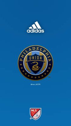 the philadelphia union logo is shown in this screenshot from adidas's website