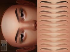 The Sims 4 Cc Face Preset, Sims 4 Assecories Cc, Sim4 Cc Makeup, Sims 4 Presets Face, Cosimetic's Sims 4, Cc Face, Sims Face, Sims Finds, Cc Makeup