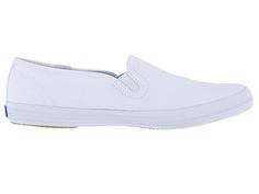 Keds Champion-Canvas Slip-On Women's Slip on Shoes White Canvas Sporty Canvas Sneakers With Ortholite Insole, Casual Slip-resistant Flat Sneakers, White Breathable Slip-ons With Round Toe, White Casual Slip-ons For Sports, Slip-on Flat Sneakers For Light Exercise, Sporty Flat Canvas Shoes, Sporty Flat Canvas Shoes For Sports, Comfortable White Canvas Shoes For Sports, Casual White Slip-on Sneakers With Ortholite Insole