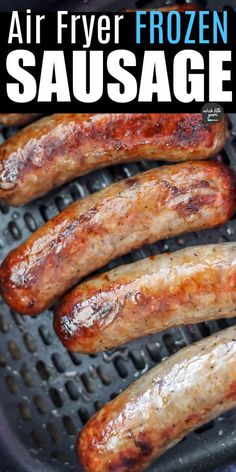 Frozen Sausage Links in Air Fryer Air Fry Turkey Sausage, Sausage In Air Fryer How To Cook, Turkey Sausage Air Fryer Recipes, Turkey Sausage Air Fryer, Air Fryer Bratwurst, Air Fryer Chicken Sausage, Sausage Air Fryer, Air Fryer Brats, Air Fryer Meats