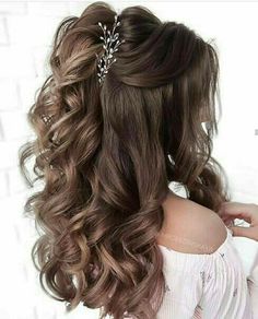 Down Wedding Hairstyles, Wedding Hair Half, Half Up Half Down Wedding, Vintage Wedding Hair, Wedding Hairstyles Half Up Half Down, Wedding Hair Inspiration, Wedding Hair Down