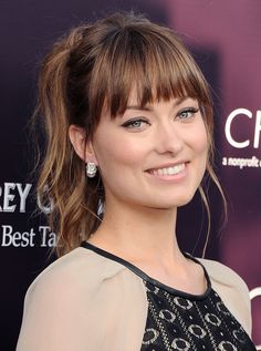 Celebrity Beauty Secrets, Square Face Hairstyles, Square Face Shape, Olivia Wilde, Short Hairstyle, Haircuts For Long Hair, Haircuts With Bangs, Bang Bang