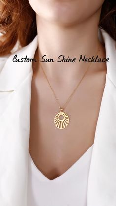 Women Design, Sun Shine, Pendant For Women, Gold Necklace, Sun, For Women, Pendant, Gold, Design