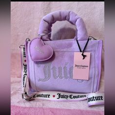 Questions? Leave A Comment Below! Aliyah Core, Fondant Pink, Core Outfits, Expensive Bag, Dream Bags, Suede Tote Bag, Juicy Couture Handbags, Money Pouch