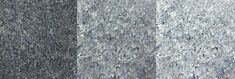 three different types of granites are shown in this image, one is gray and the other is white