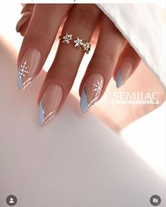 Snowflake Nail Design, Festival Nails, Chic Nails, Cute Acrylic Nails