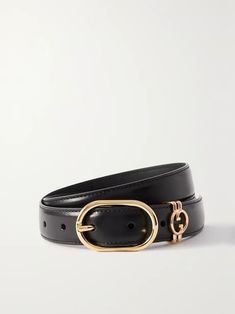 GUCCI Leather belt | NET-A-PORTER Gucci Black Belt Buckles With Removable Belt, Gucci Black Belt Buckle For Formal Wear, Elegant Black Gucci Belt Buckles, Luxury Gucci Belt Buckles, Gucci Designer Belt Buckles For Business, Black Gucci Belt Buckle For Formal Wear, Classic Black Gucci Belt Buckles, Gucci Black Belt Buckle For Formal Occasions, Classic Gucci Belt For Business